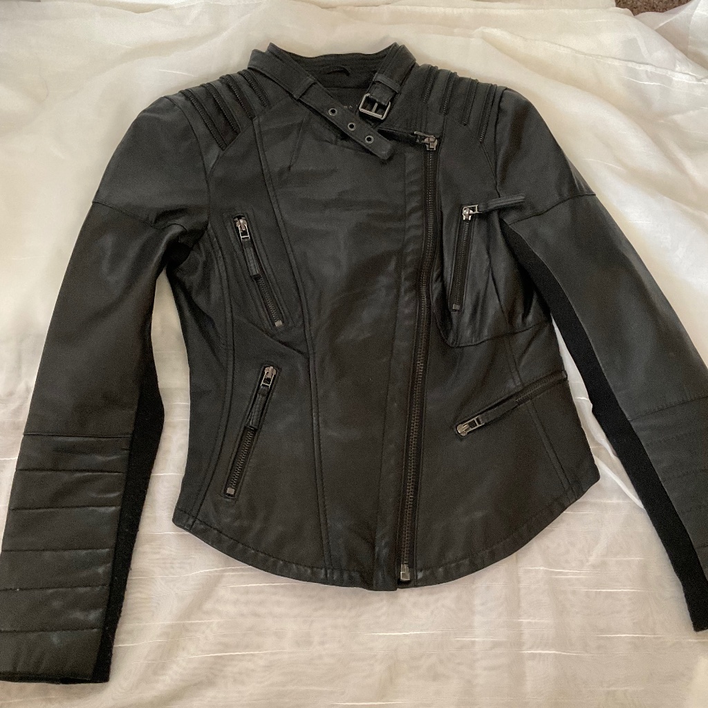 Zara Basic Lamb Skin Jacket